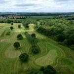 golf course aerial view at Owston Hall Hotel Doncaster