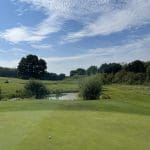 Golf course at Owston Hall Hotel Doncaster with a water hazard