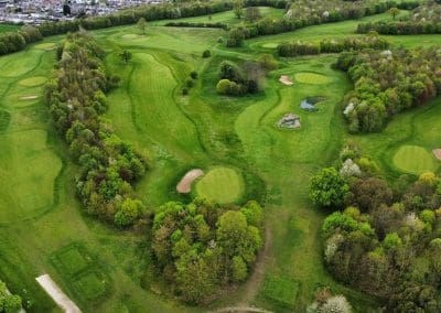 Owston Hall Hotel Doncaster golf course from the air
