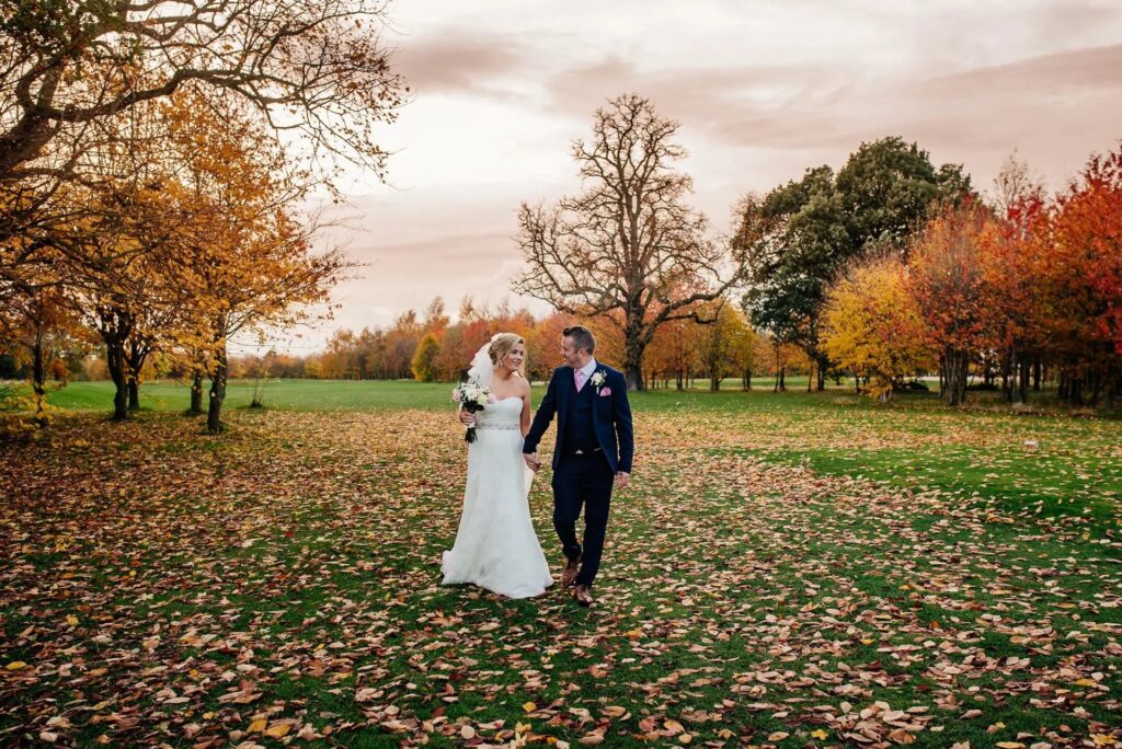 Jen and Matt's autumn wedding at at Owston Hall Hotel Doncaster